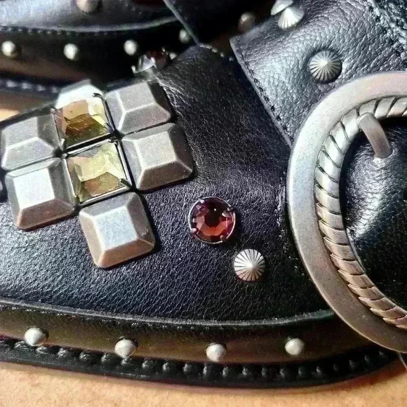 Coach Restored Cut Out Western Creeper Bootie size 5.5B color blk - Picture 7 of 16